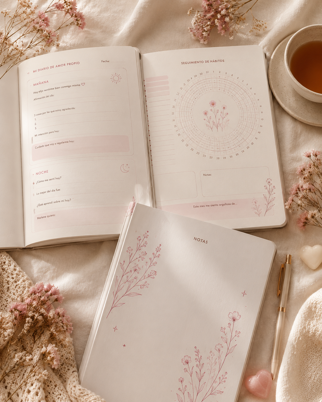Mockup del bono 3 Diario Amor Propio